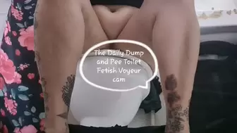 July 1 6am The Daily Dump and Pee Toilet Fetish Voyeur cam