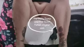 The Daily Dump and Pee Toilet Fetish Voyeur cam