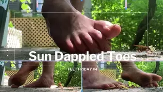 cute dirty feet in dappled sun - Feet Friday #4