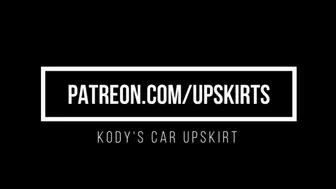 Kody's Sexy Upskirt Car Tease