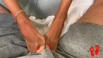 Toes Make Him Cum In Pants
