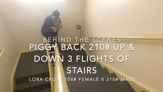 Piggyback 210 lb lift and carry up and down stairs uncut 