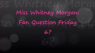 Whitney Morgan: Fan Q Friday 6 - wmv