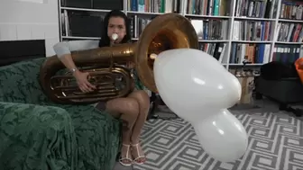 Maria Blows a Mouse Figurine Balloon Out of Her Tuba (MP4 1080p)