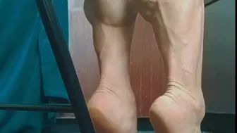 Seated Leg Crossing Barefoot Flex