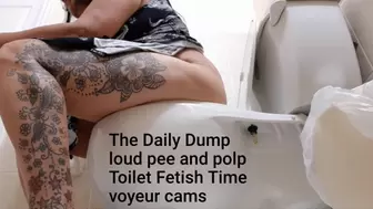 The Daily Dump loud pee and polp Toilet Fetish Time voyeur cams