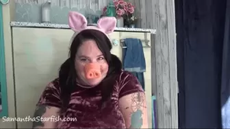 Piggy Girls Stinky Butt Plug!