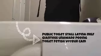 Public Toilet Stall latina milf Giantess unaware Peeing Toilet Fetish Voyeur cam avi