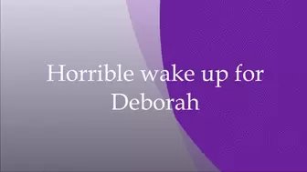 Deborah hogtied on her bed for a day