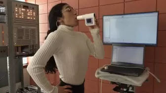 Erika Tests Her Lung Capacity and Blowing Pressure (MP4 - 1080p)