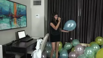 Yesenia Clears her Office of Unauthorized Balloons (MP4 - 1080p)