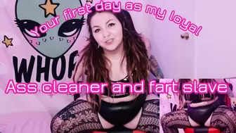 You are now my ass cleaner fart slave
