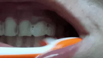 Brushing My Teeth Close Up!
