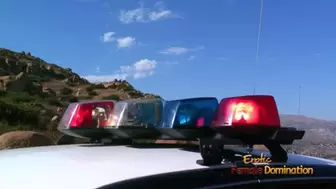 Bombshell cop fucks an escaped fugitive on the side of the road - Mobile