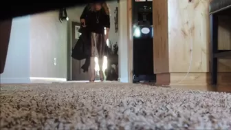 Watch Deb Come Home From Work Wearing Her Brown Skirt with Cheetah Print Abella Spiked Heel Pumps & Fuck Her Hubby (6-14-2021) C4S