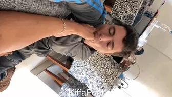 Goddess Kiffa - Cuckold tricked into licking own cum - Cuck sucks big toe and got tricked into licking own cum from flip flops - HANDS FREE ORGAMS - FOOT WORSHIP - TOE SUCK - FOOT DOMINATION - FOOT HUMILIATION - AMATEUR - FLIP FLOPS - HUMILIATION - FOOT