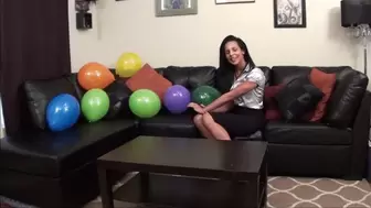 Mandy POPS her balloons