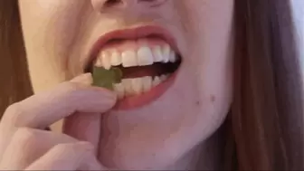 Devouring and Slicing Gummies with my Sharp Teeth wmv