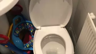 AUDIO ONLY: Two sexy toilet dumps with pee from girlfriend