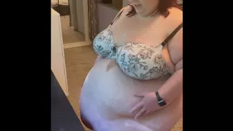 CeliaBBW Belly Plopping and Measuring - MP4