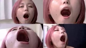 Nene Tanaka - CLOSE-UP of Japanese cute girl YAWNING yawn-09