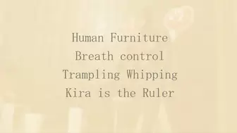 KIRA is the ruler CBT Trampling Whip Human furniture Rubber Mask