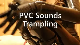 Mistress Kira in a catsuit Trampling CBT PVC Sounds