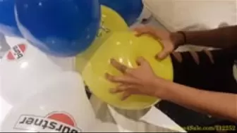 Jessy Pops Promo Balloons With Her Fingernails