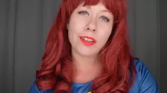 Evil Supergirl NEEDS your Cum Red Lipstick Tease and JOI WMV