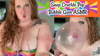 Snap Crackle Pop Bubble Gum ASMR