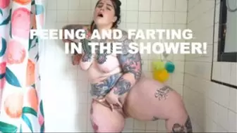 Peeing and FARTING in the shower (wmv)