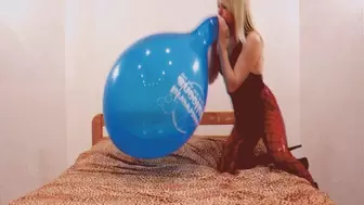 Alla makes a B2P big crystal balloon with a long neck!!!
