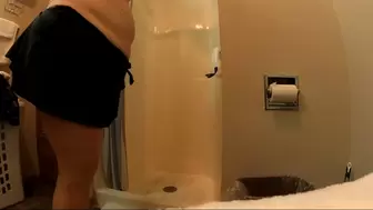 Sexy BBW Cabin Shower