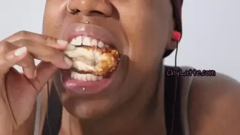 Eating Chicken Wings and Fried Rice Smacking and Chewing with My Mouth Open - 1080 MP4