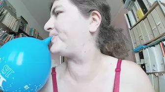 Sexy blowing and sucking balloon