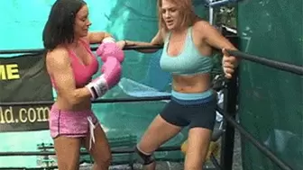 Jennifer Breaks Down Vicky Pink Belly Punching MP4