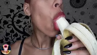 Banana suck and gobble