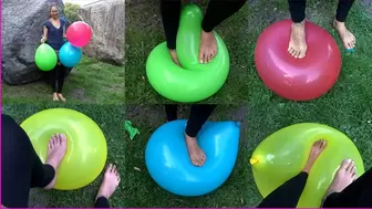 Ilka's first-time Barefoot Balloon Pop pt 2