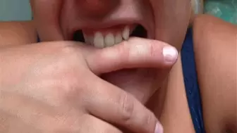 Sharp teeth bites