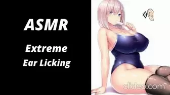 EXTREME ASMR Ear Licking, Erotic & Sexual Ear Licking Sound