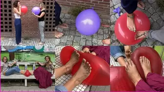 Barefoot Friends pop Balloons
