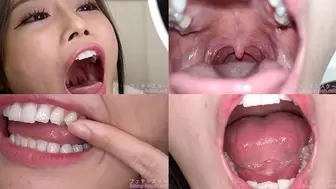 Hina Nanami - Showing inside cute girl's mouth mout-95