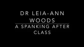 A spanking after your anatomy test