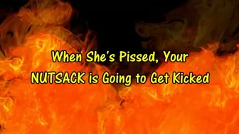 When She's Pissed, Your Nutsack Is Going to Get Kicked (HD MP4 format)