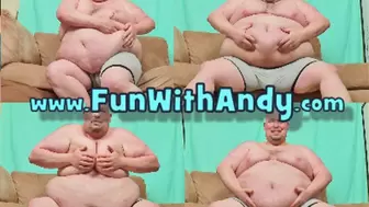 Look Up At Fat Guy's Moobs & Big Belly While He Shows Them Off *WMV*