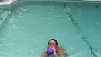 Blowing Up Purple Loons In the Pool -WMV