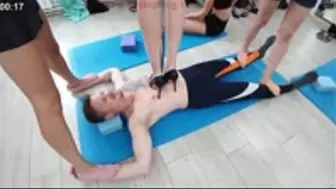 Moscow multitrampling championship #14 (Part 1): captured and trampled in pole dance studio