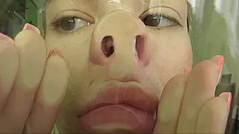 MY SMEARED FACE AND PIGGY NOSE!MP4