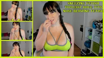 Runny Nose Sneezes w Huge Tits SD