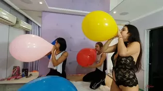 CELEBRATING WITH MY FRIENDS AT A BALLOON PARTY - BY MORENA ROSA, BIANCA GONZALES AND LINDSEY - NEW KC 2021 - CLIP 3 IN FULL HD